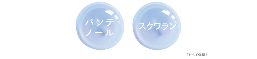 パンテノール、スクワラン(すべて保湿)