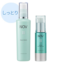 ノブⅢ フェイスローションEX 化粧水 美容液 乳液 バリアコンセントレイト 3 NOV ミルキィローション モイスチュアクリーム