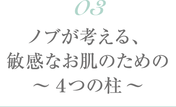 ノブの理念 ノブは臨床皮膚医学に基づいて お肌に悩むあなたのスキンケアを考えます 常盤薬品工業